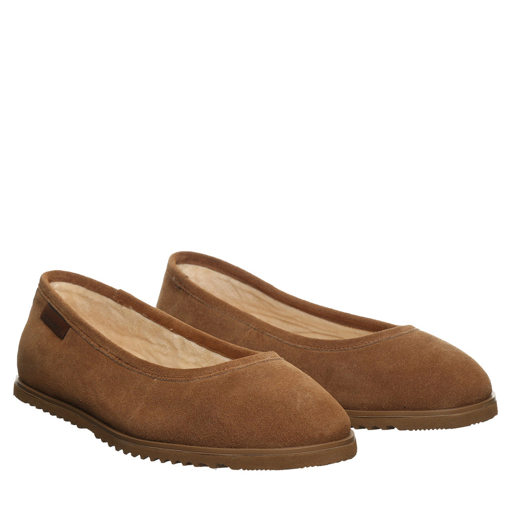 Jazlyn Sherpa Ballet Flats in Hickory