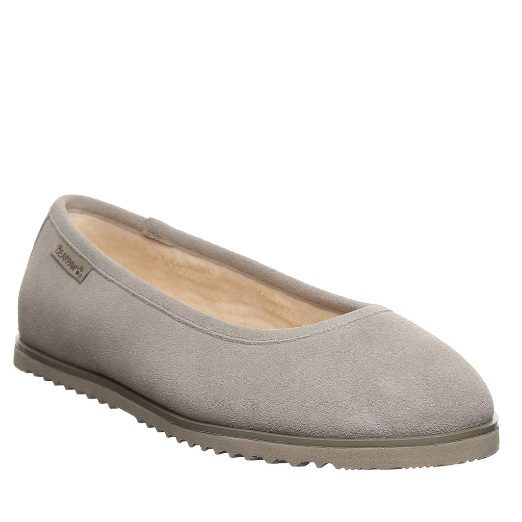 Jazlyn Cozy Winter Flats in Mushroom