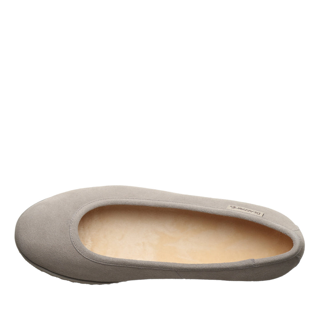 Jazlyn Cozy Winter Flats in Mushroom