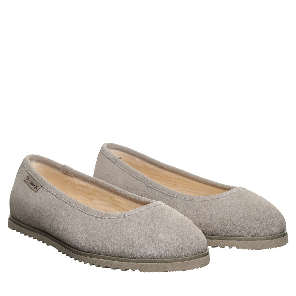 Jazlyn Cozy Winter Flats in Mushroom