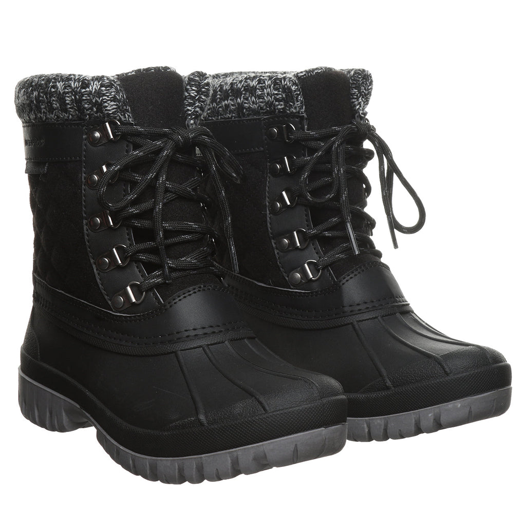 Nadja Rugged Boots in Black
