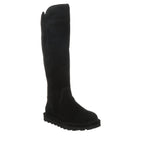 Gracey Over The Knee Suede Boots in Black