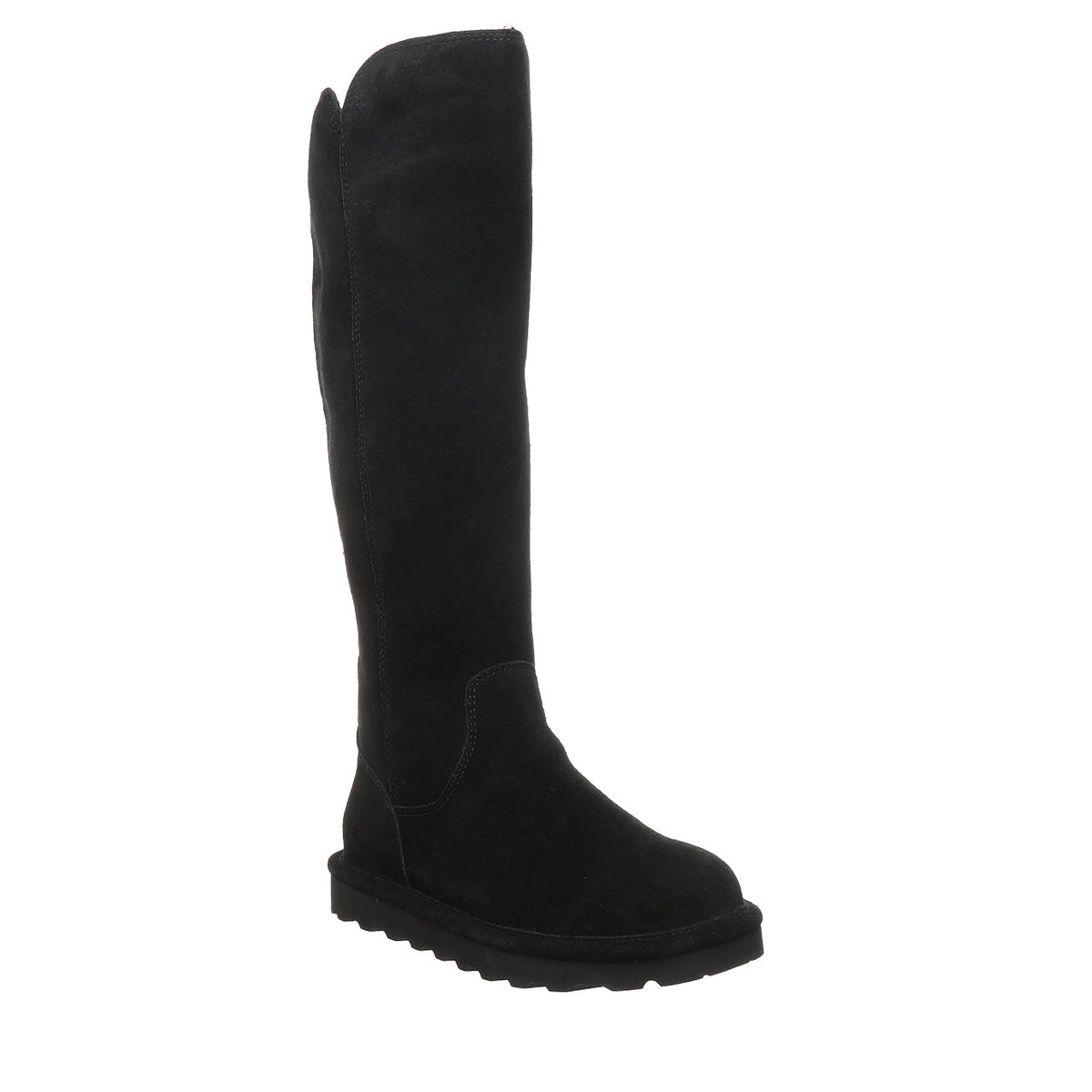 Gracey Over The Knee Suede Boots in Black