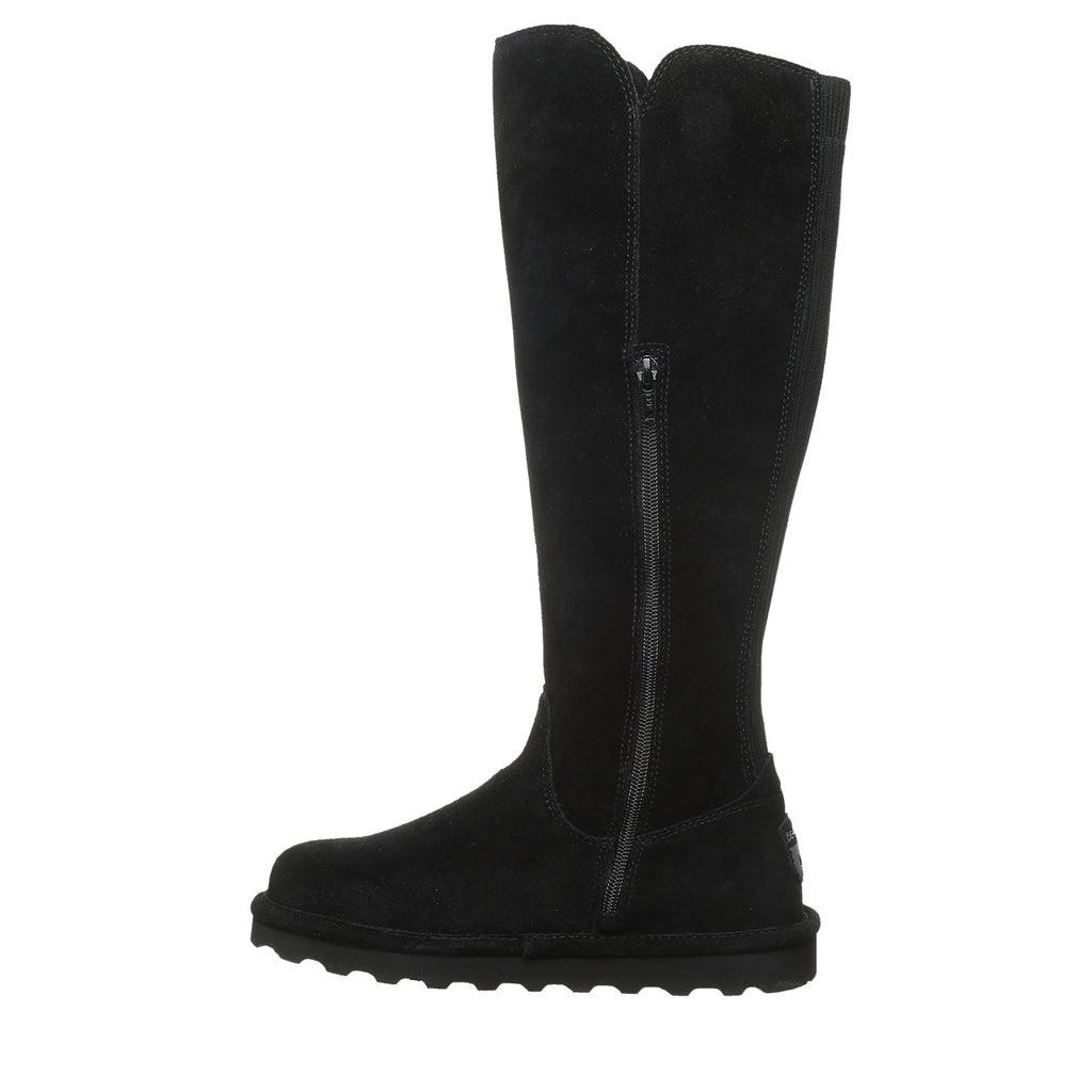 Gracey Over The Knee Suede Boots in Black