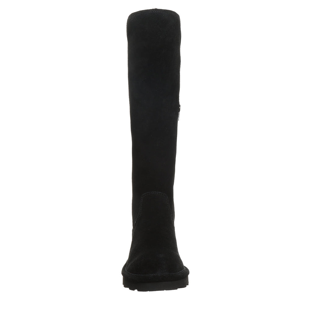 Gracey Over The Knee Suede Boots in Black