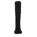 Gracey Over The Knee Suede Boots in Black