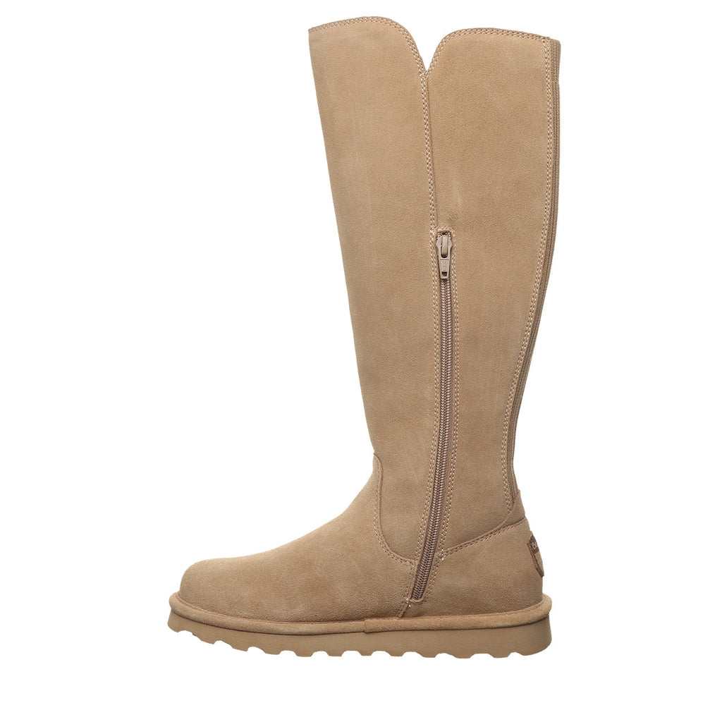 Gracey Tall Suede Boots in Toffee