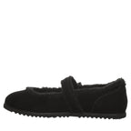 Lou Lou Faux Fur Mary Janes in Black
