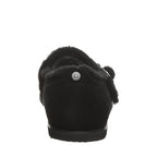 Lou Lou Faux Fur Mary Janes in Black