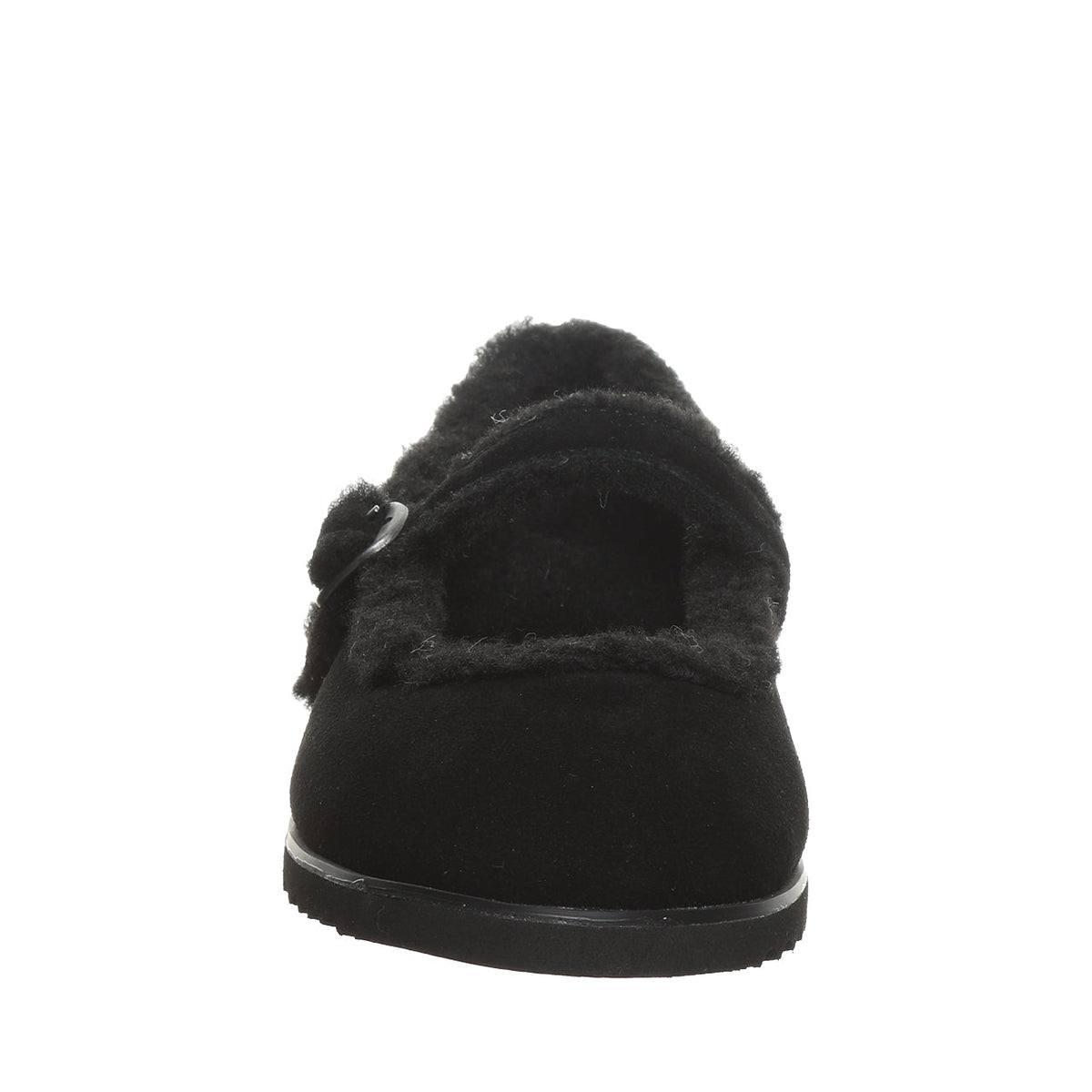 Lou Lou Faux Fur Mary Janes in Black