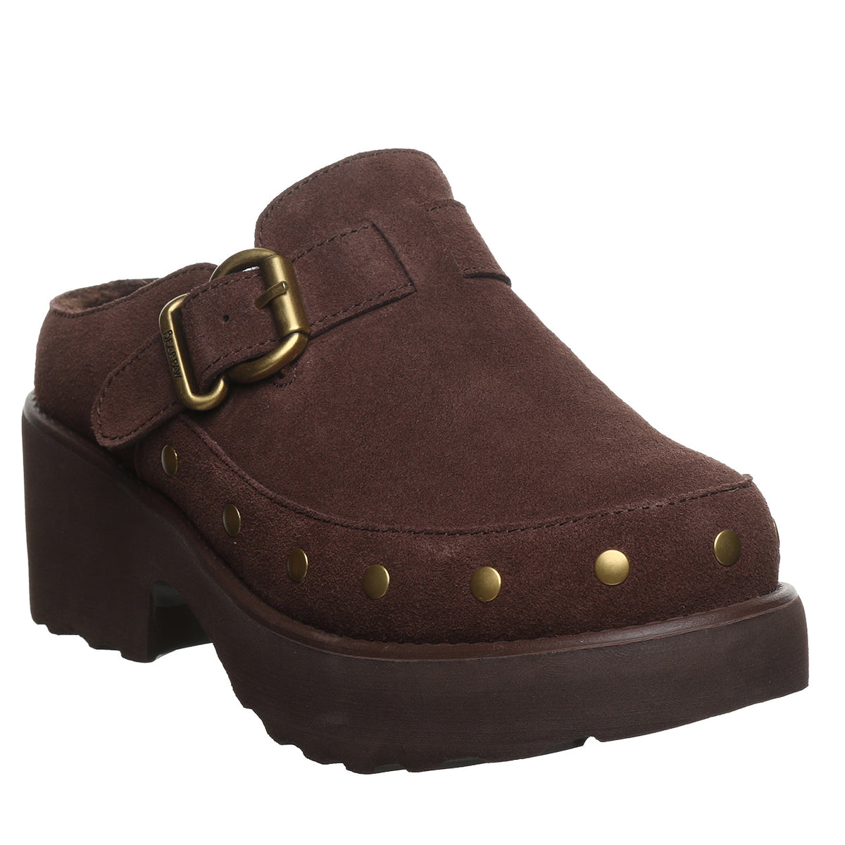 Falyn Studded Platform Clogs in Chicory