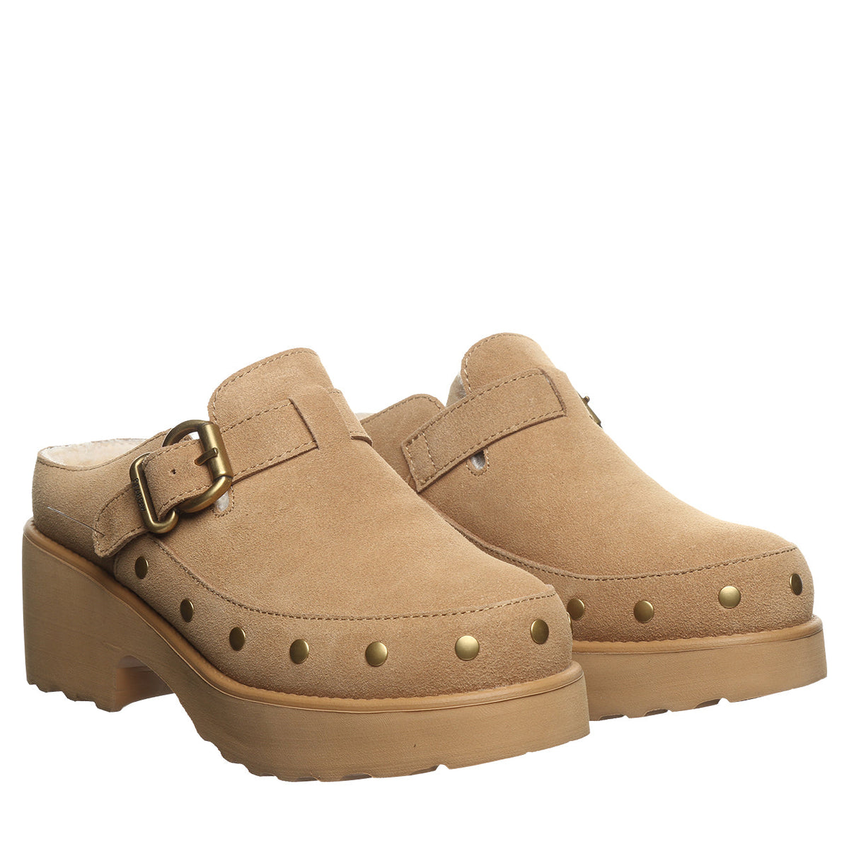 Falyn Bold Platform Clogs in Iced Coffee