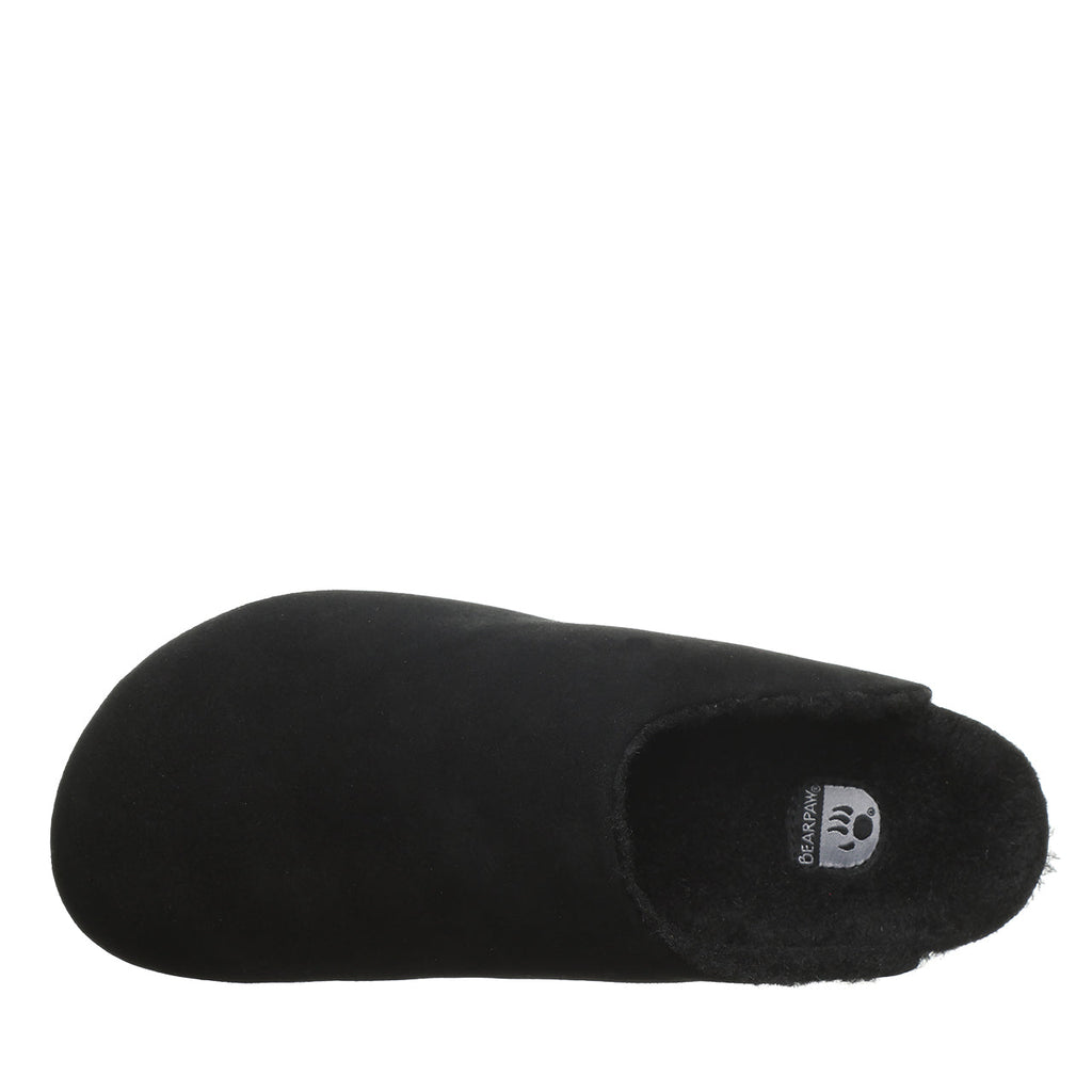 Trinity Luxe Plush Lined Clogs in Black