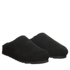 Trinity Luxe Plush Lined Clogs in Black