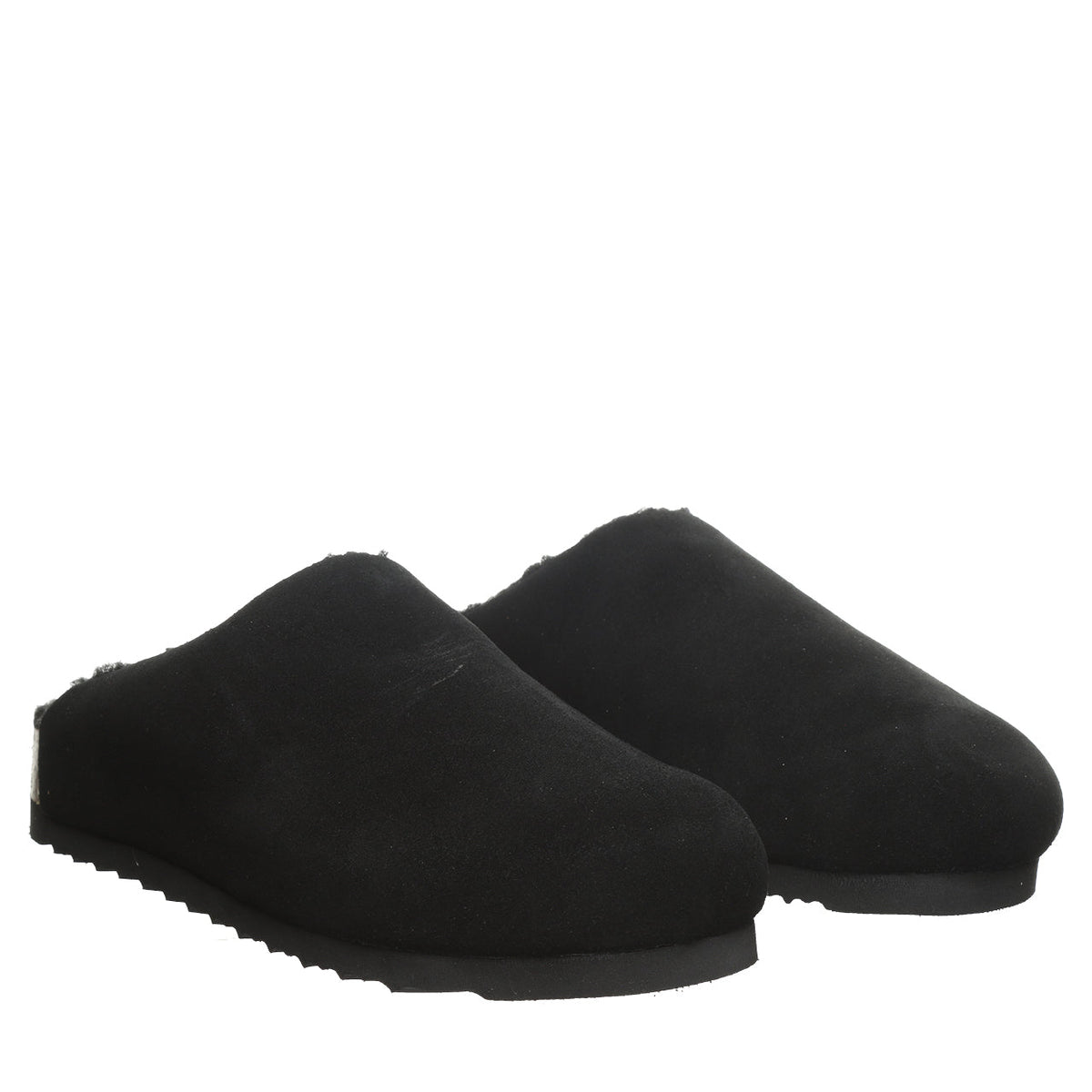 Trinity Luxe Plush Lined Clogs in Black