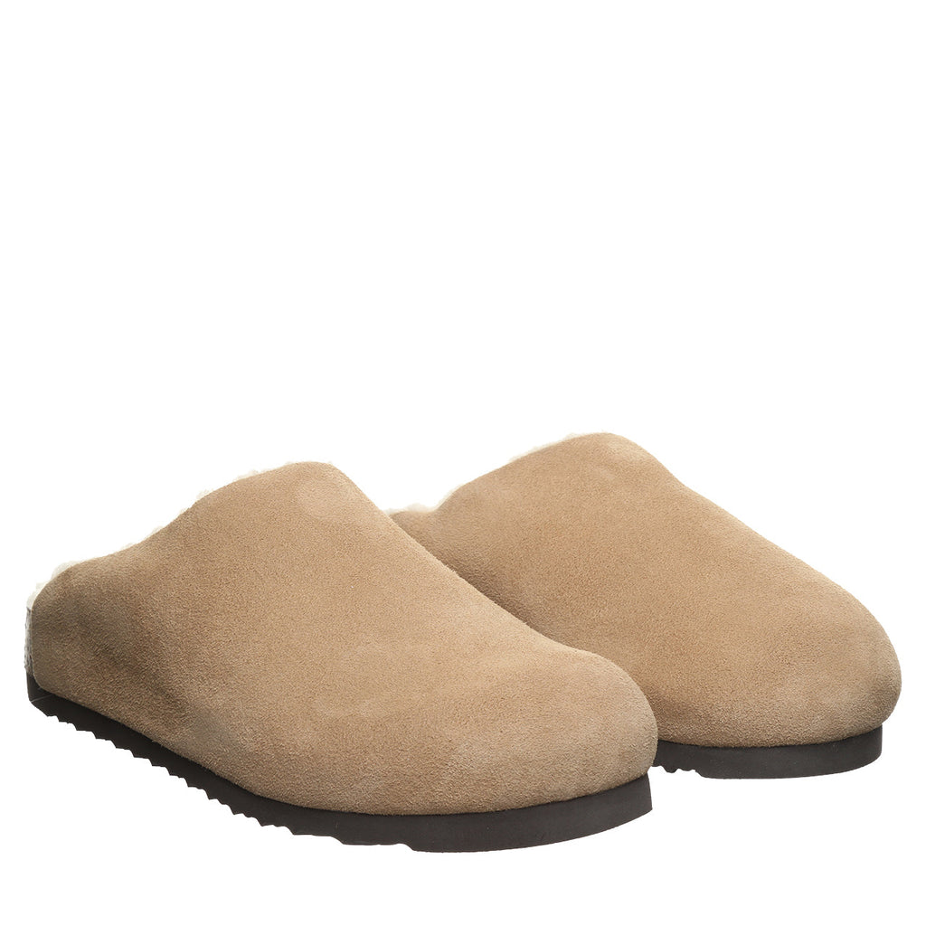 Trinity Luxe Faux Fur Clogs in Toffee