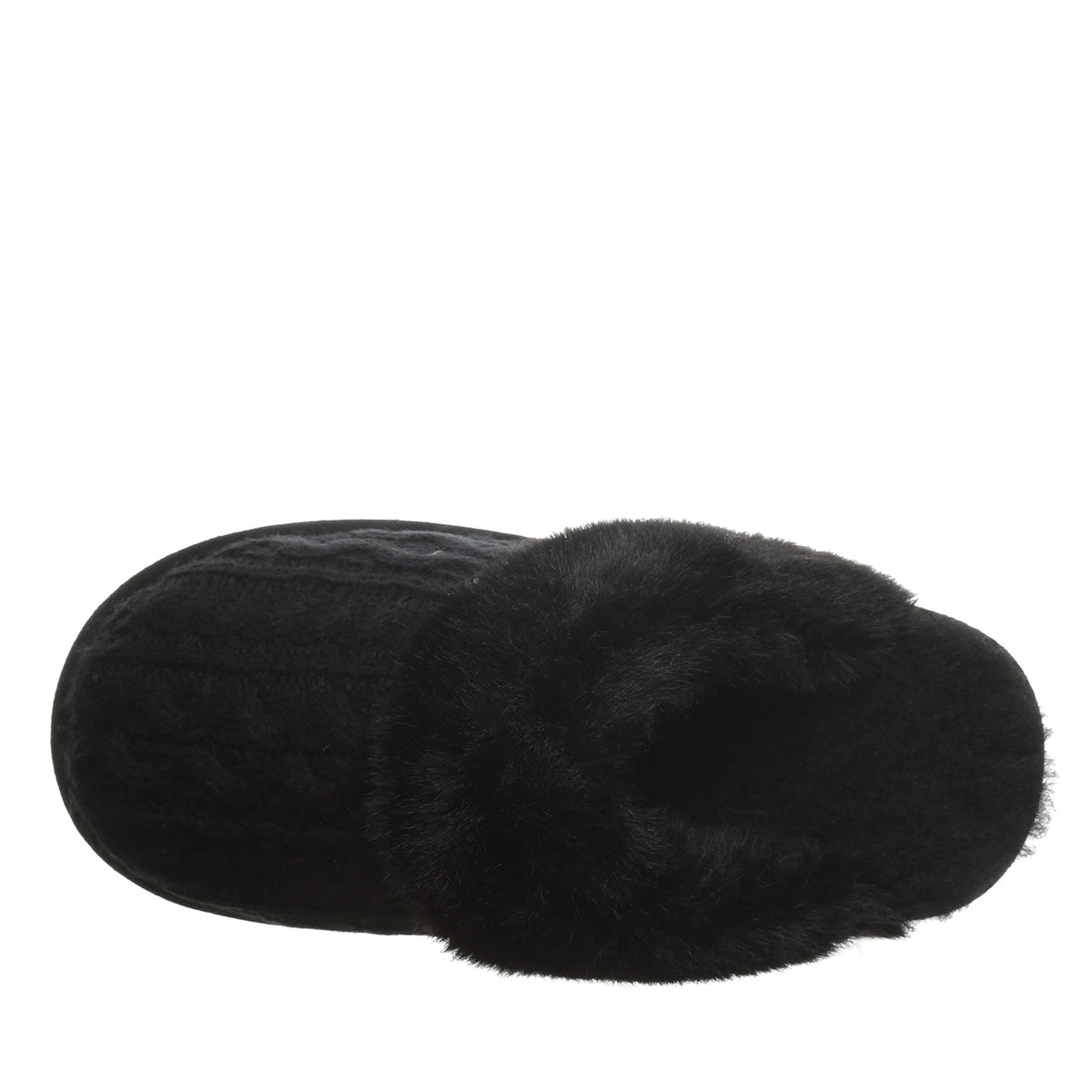 Rumie Cable Knit Slipper Boots in Black