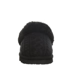 Rumie Cable Knit Slipper Boots in Black