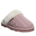 Women's Rumie Cable Knit Slippers in Peony