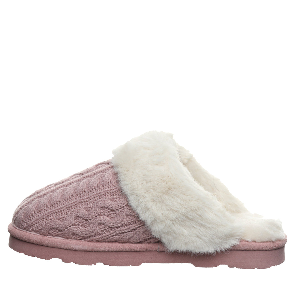 Women's Rumie Cable Knit Slippers in Peony
