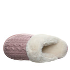 Women's Rumie Cable Knit Slippers in Peony