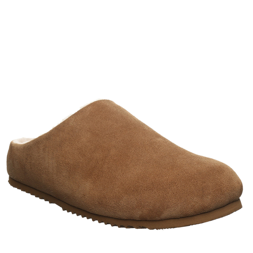 Atlas Suede Slippers in Hickory