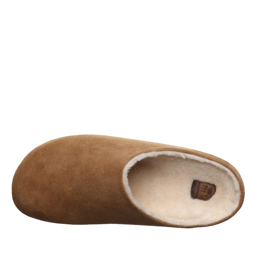 Atlas Suede Slippers in Hickory