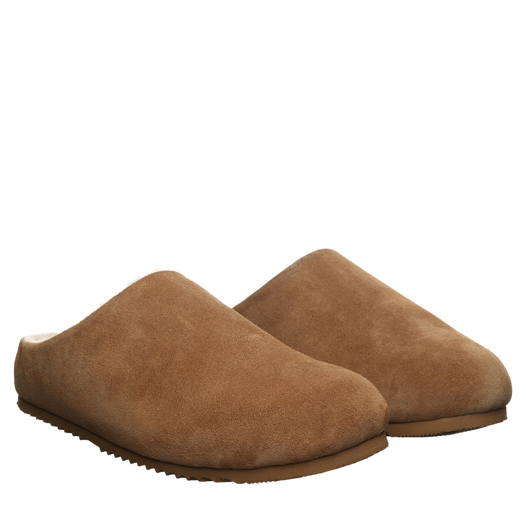 Atlas Suede Slippers in Hickory