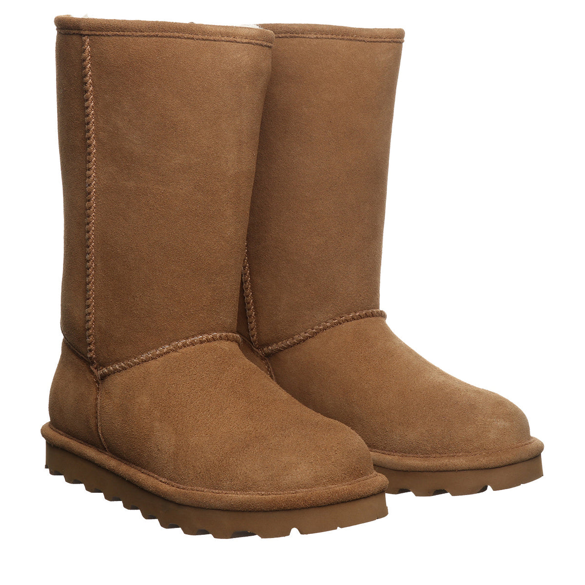 Elle Ten Suede Boots in Hickory