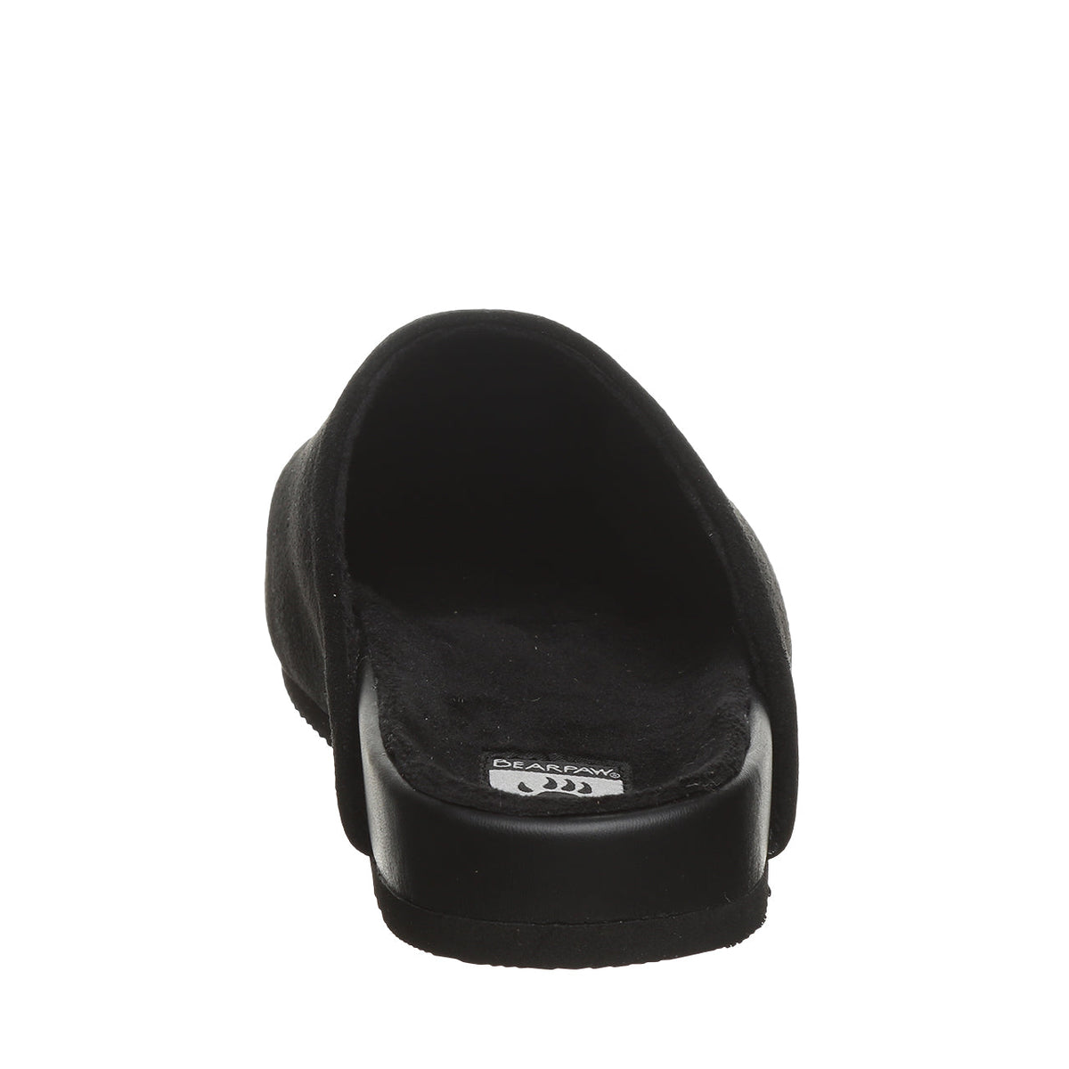 Silas Backless Suede Clogs in Black