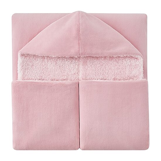 Bearpaw Cozy Hooded Wearable Throw in Blush