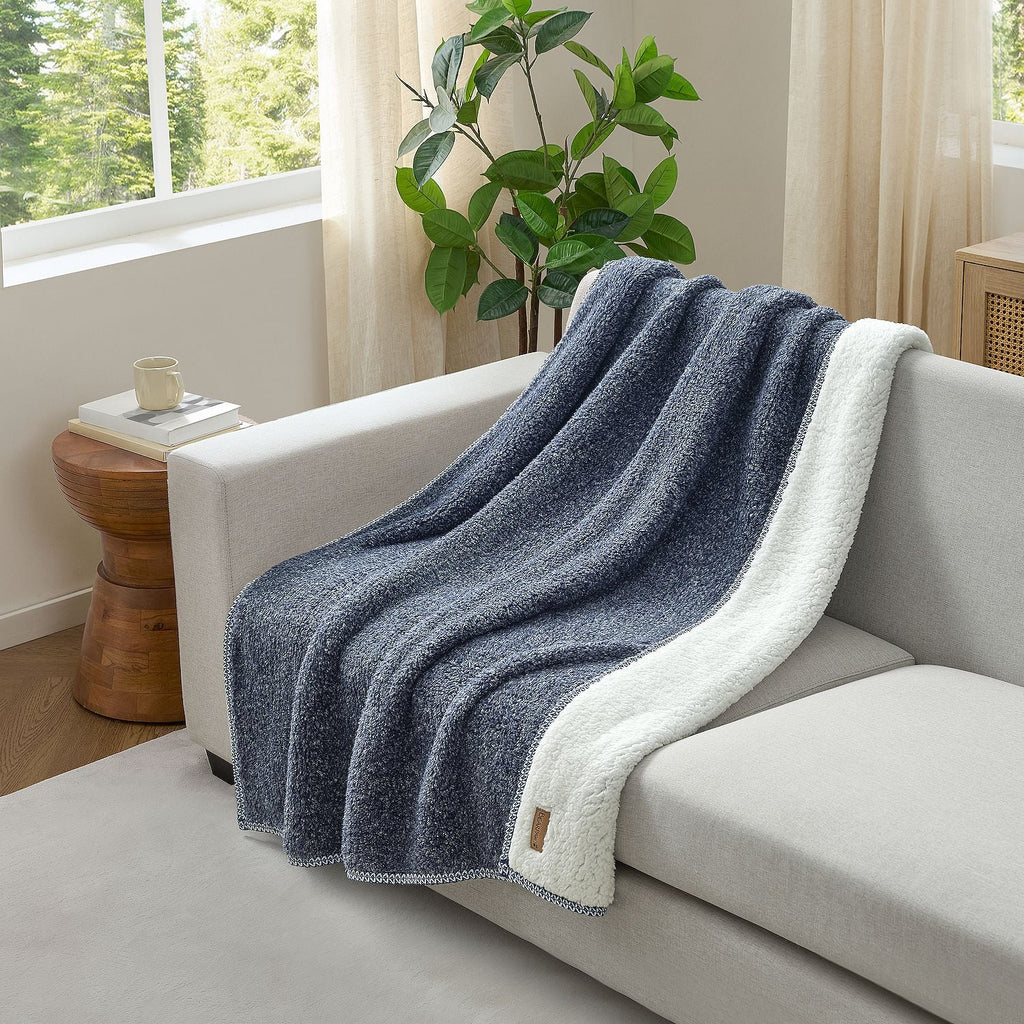 Ashford Throw Blanket in Deep Sea