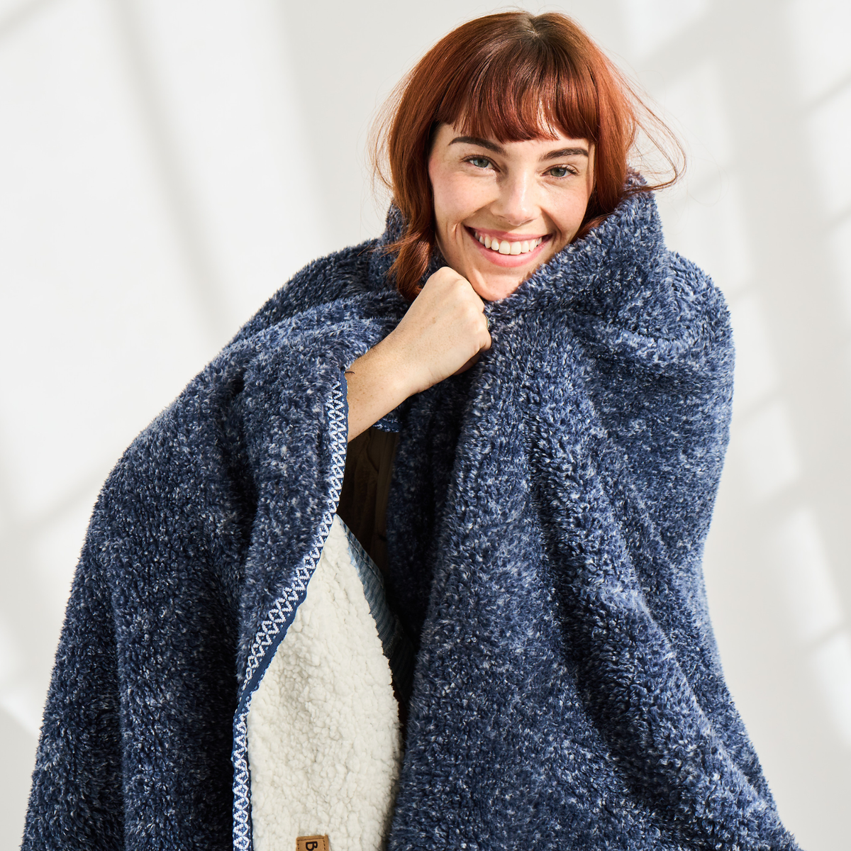 Ashford Throw Blanket in Deep Sea