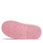 Loki Youth Suede Slippers in Pink Lemonade
