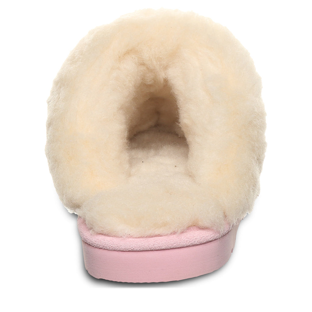 Loki Youth Suede Slippers in Pink Lemonade