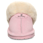 Loki Youth Suede Slippers in Pink Lemonade