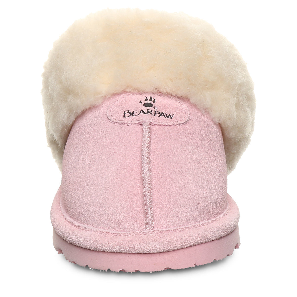 Loki Youth Suede Slippers in Pink Lemonade
