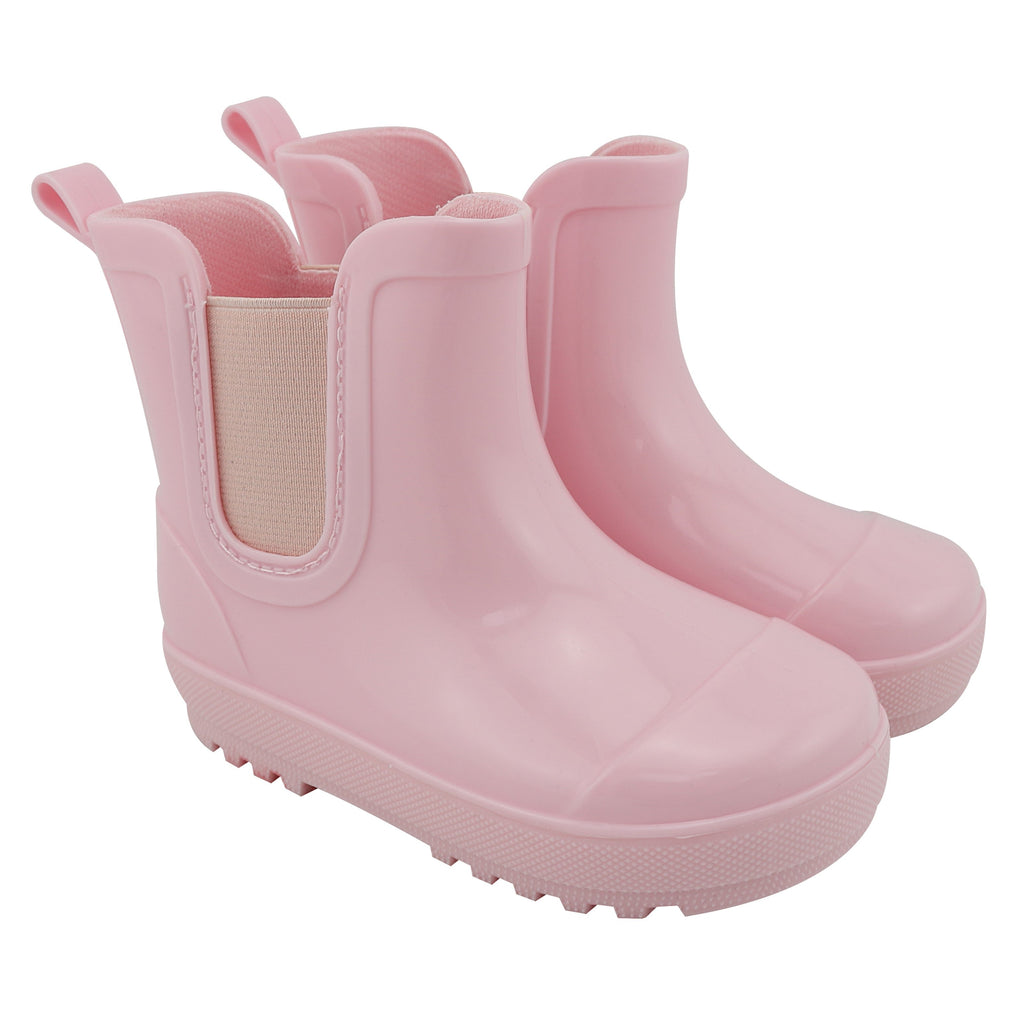 Chelsea Youth Rain Boots in Light Pink Gloss