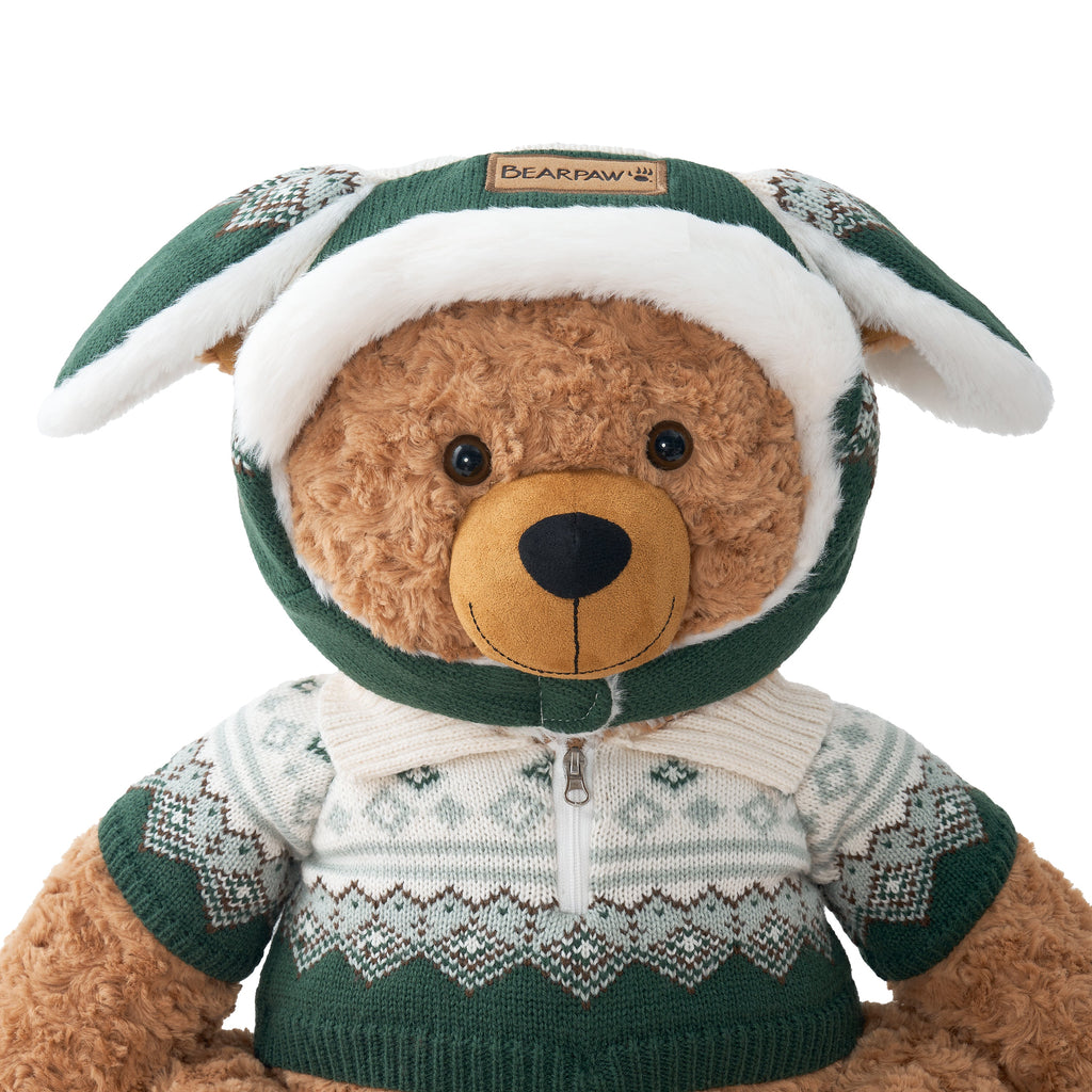 Eva the Plush Bear Stuffed Animal in Cocoa