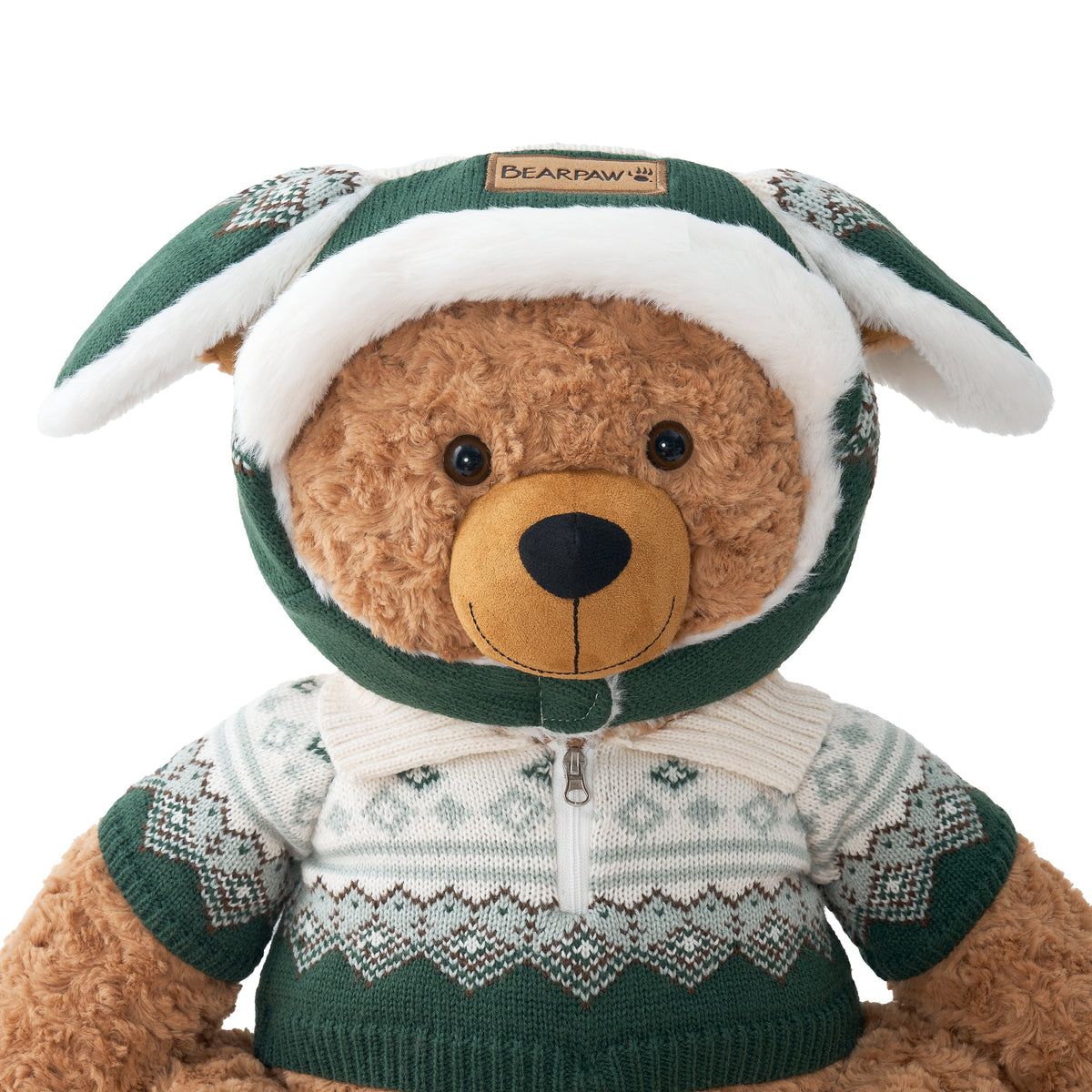 Eva the Plush Bear Stuffed Animal in Cocoa