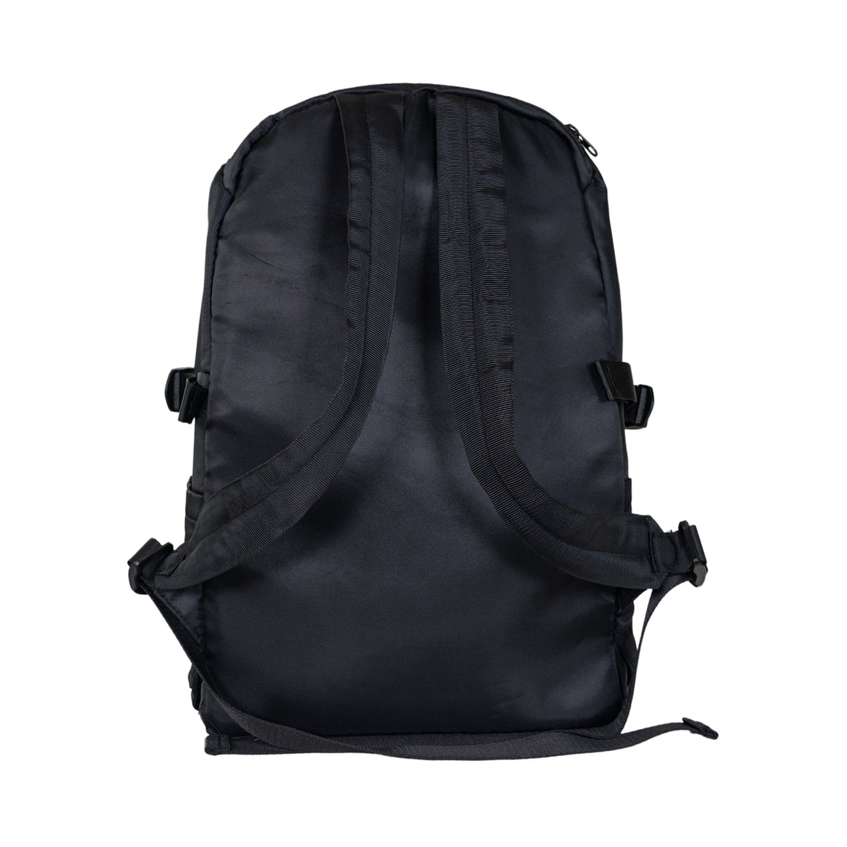 Sporty Nylon Square Backpack in Black