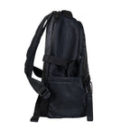 Sporty Nylon Square Backpack in Black