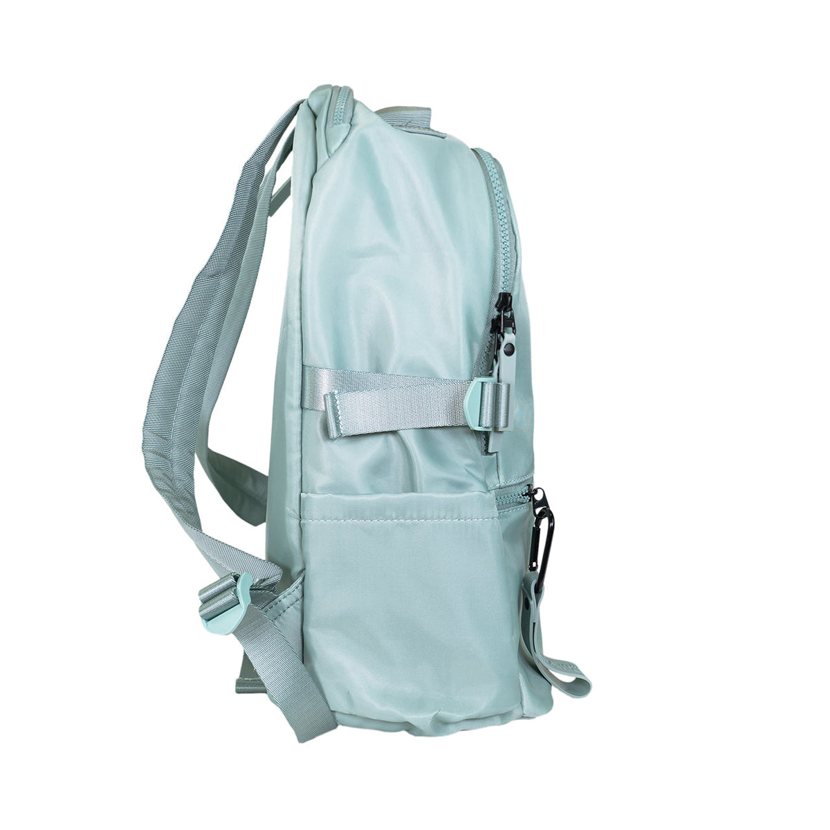 Sporty Nylon Laptop Backpack in Sage
