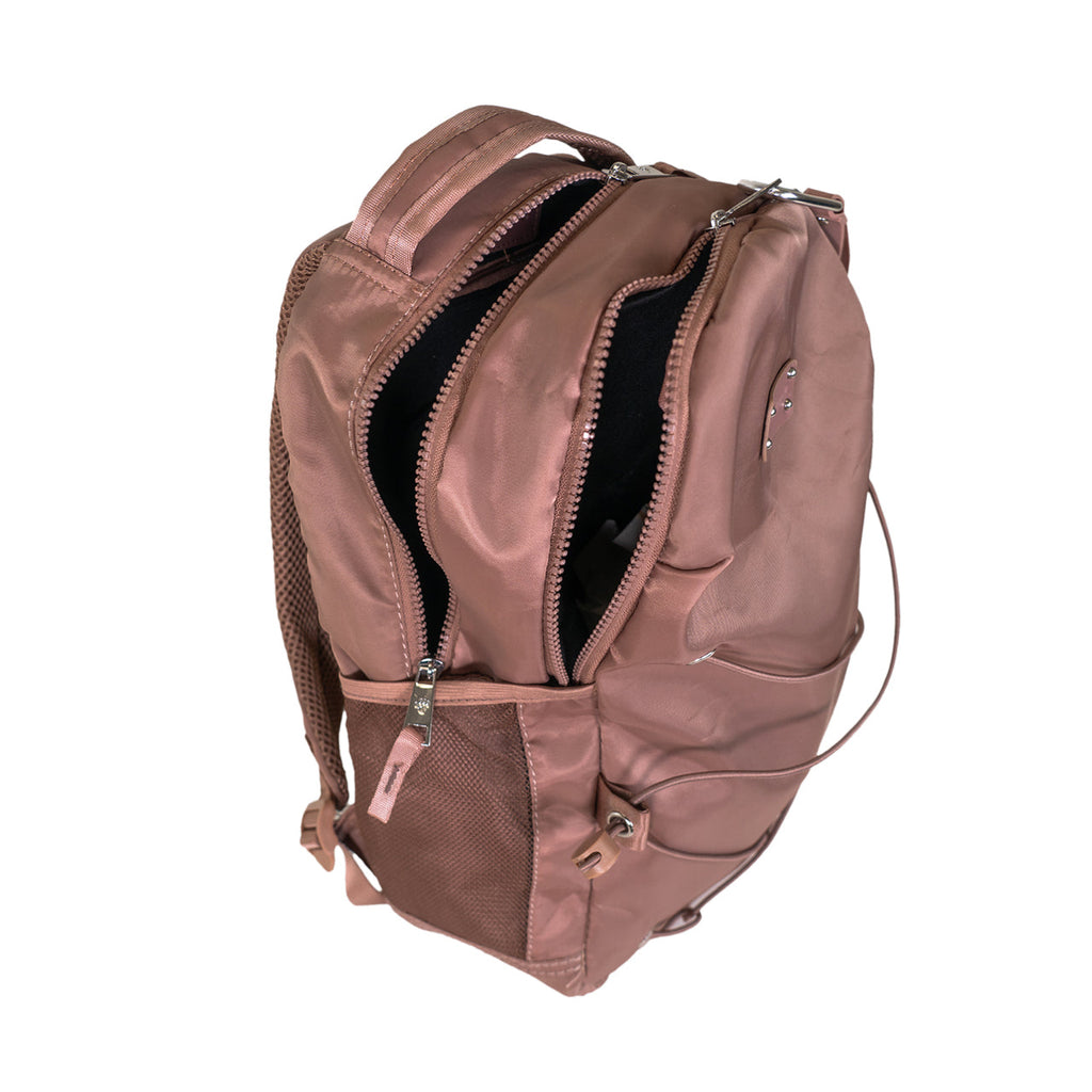 Bungee Cord Everyday Backpack in Brown