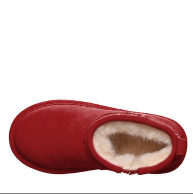 Bearpaw Shorty Youth Boots in Santa Red