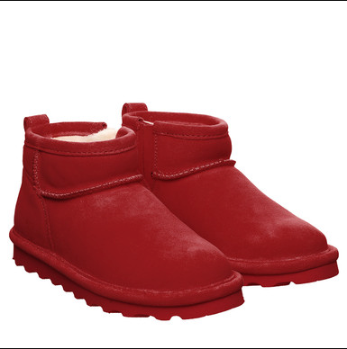 Bearpaw Shorty Youth Boots in Santa Red
