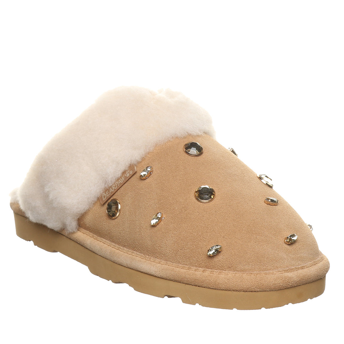 Loki Nova Studded Slippers in Iced Coffee