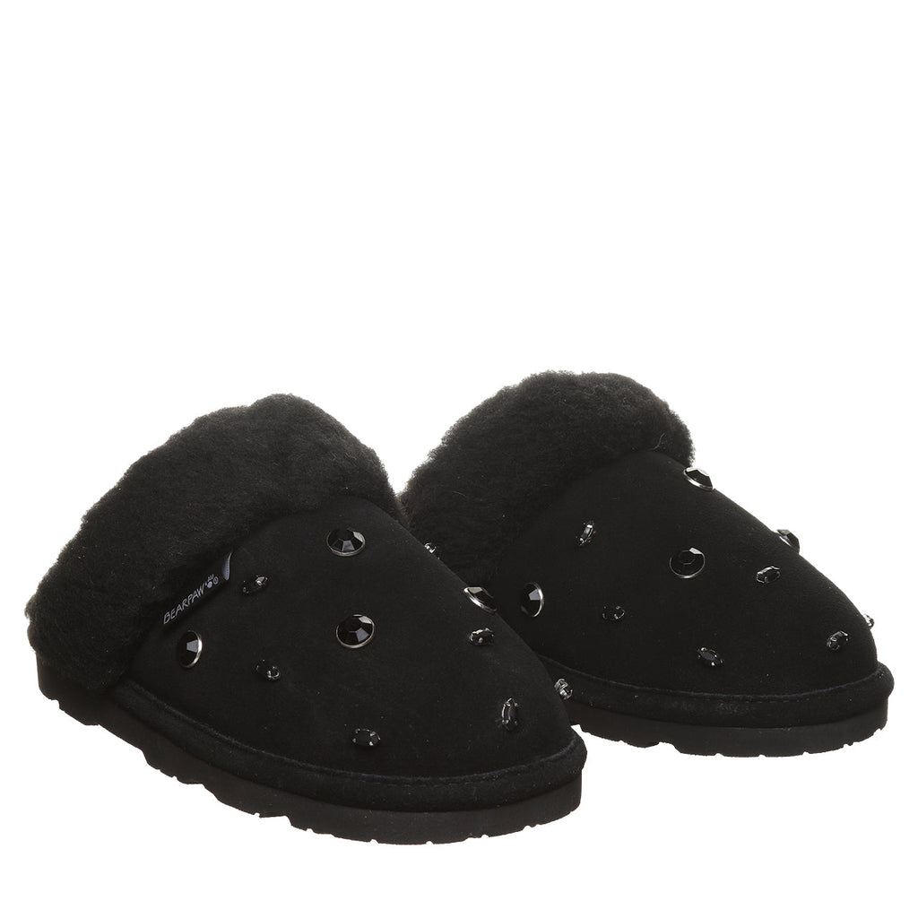 Loki Nova Glam Slippers in Black