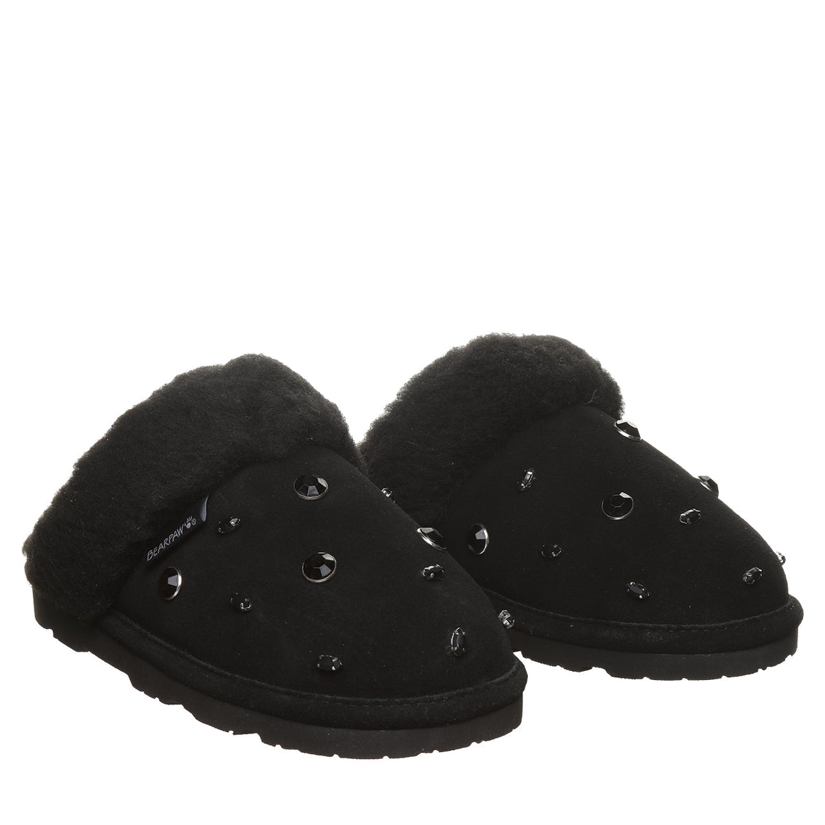 Loki Nova Glam Slippers in Black
