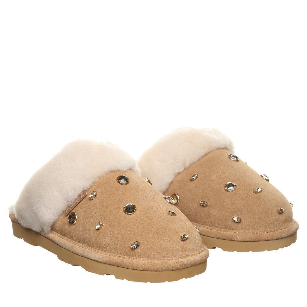 Loki Nova Studded Slippers in Iced Coffee